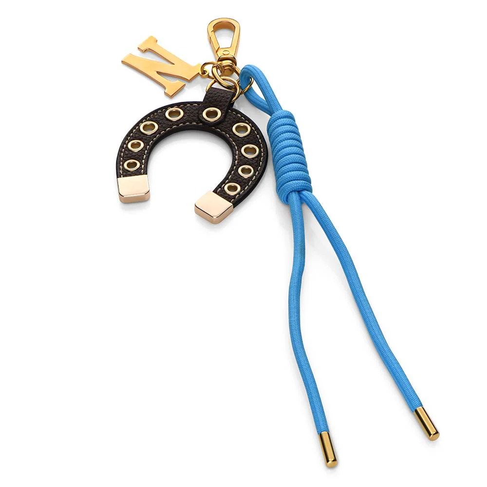 Fortune Found Horseshoe Initial Bag Charm