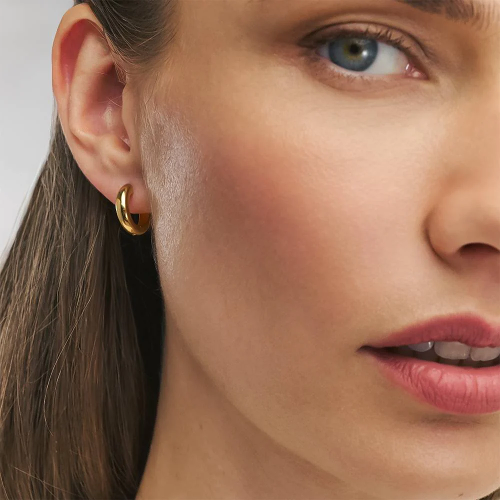 Tied To You Hoop Bow Earrings in Vermeil - Image 7