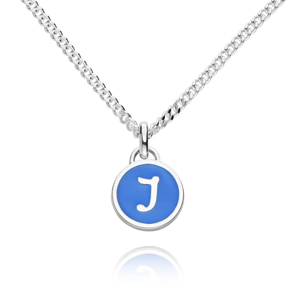 Personalized Token Enamel Necklace in Sterling Silver - Image 4