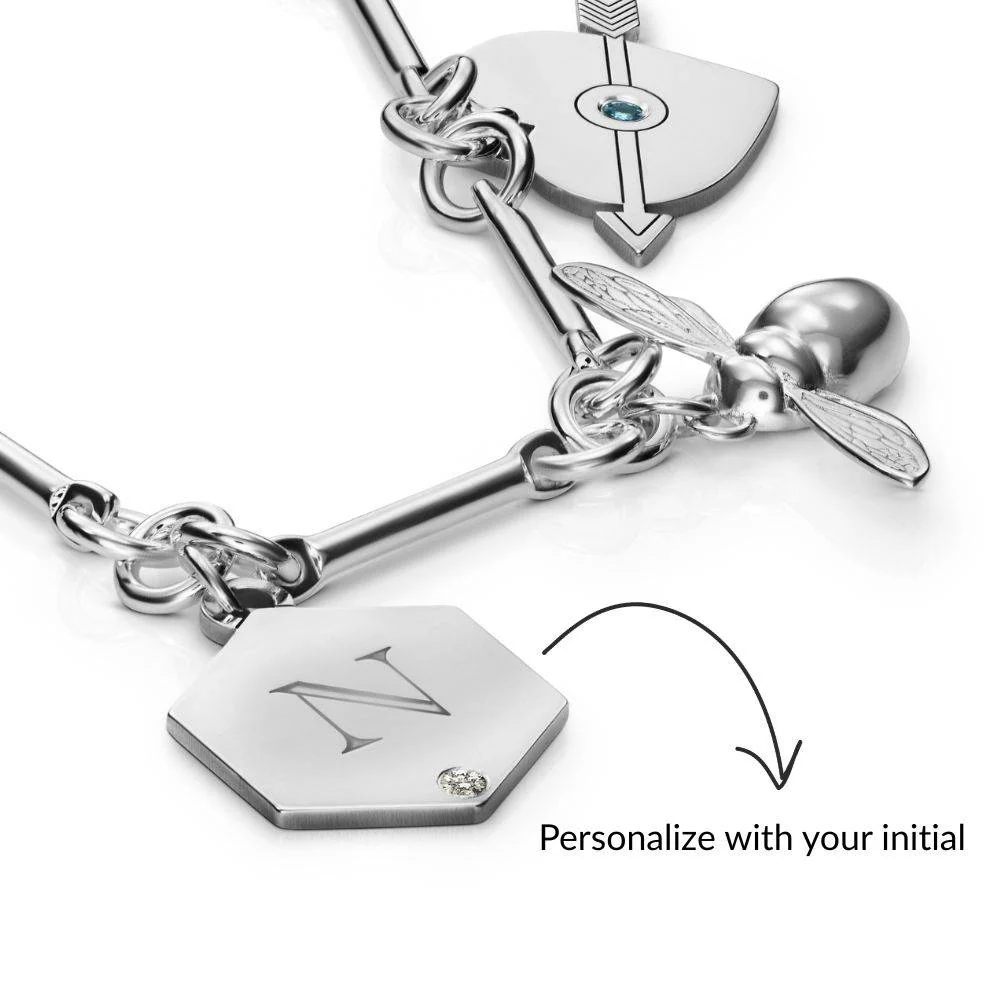 Be Lucky Charm Bracelet in Silver Finish - Nicky Hilton Collection - Image 5