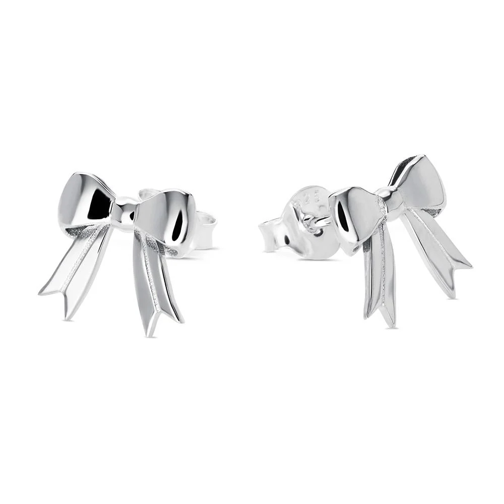 Forever Bows Stud Earrings in Sterling Silver - Nicky Hilton Collection - Image 4