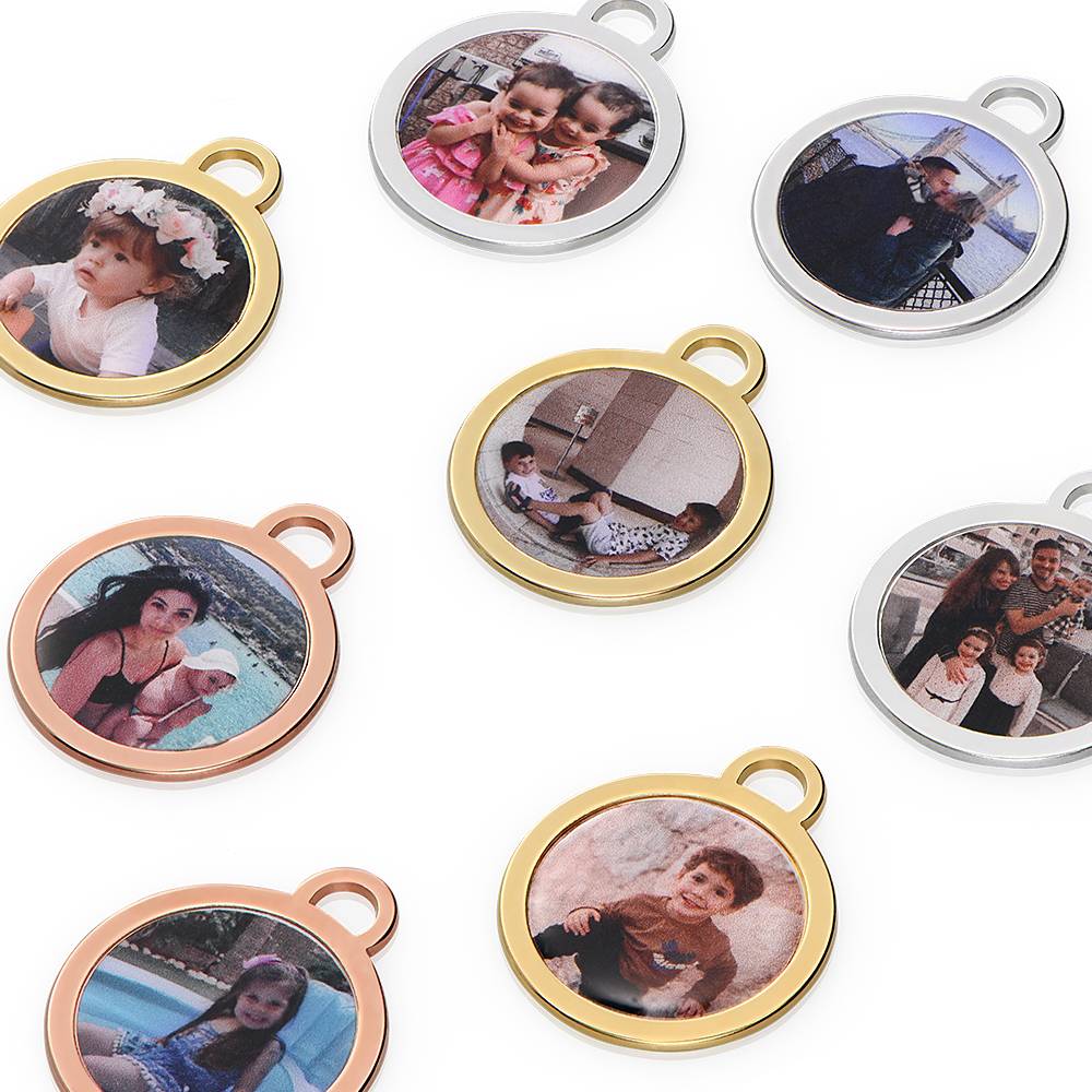 Forever Photo Pendant Necklace in 18K Gold Vermeil - photo inside necklace - Image 5