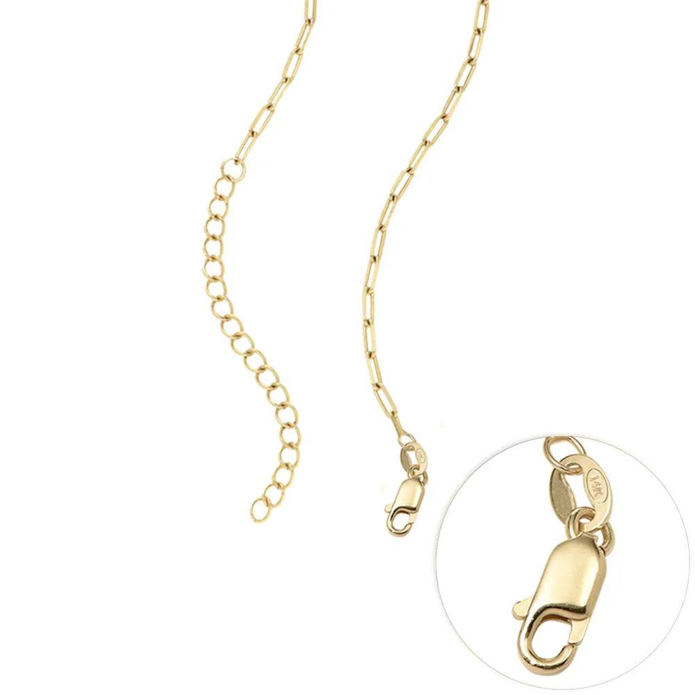 The Balance Bead Necklace with 0.08ct Diamond Bead in 14K Yellow Gold - Image 6