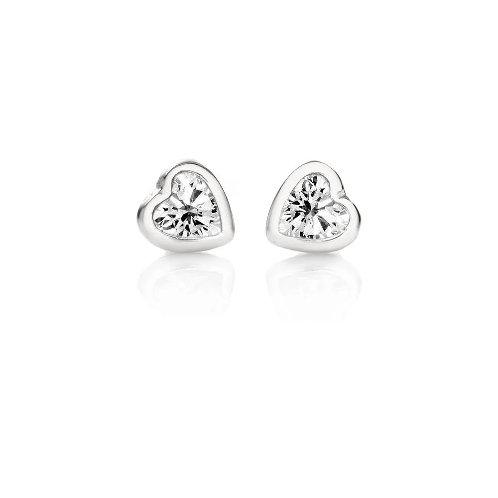 Charli Heart Earrings in Sterling Silver - Image 3