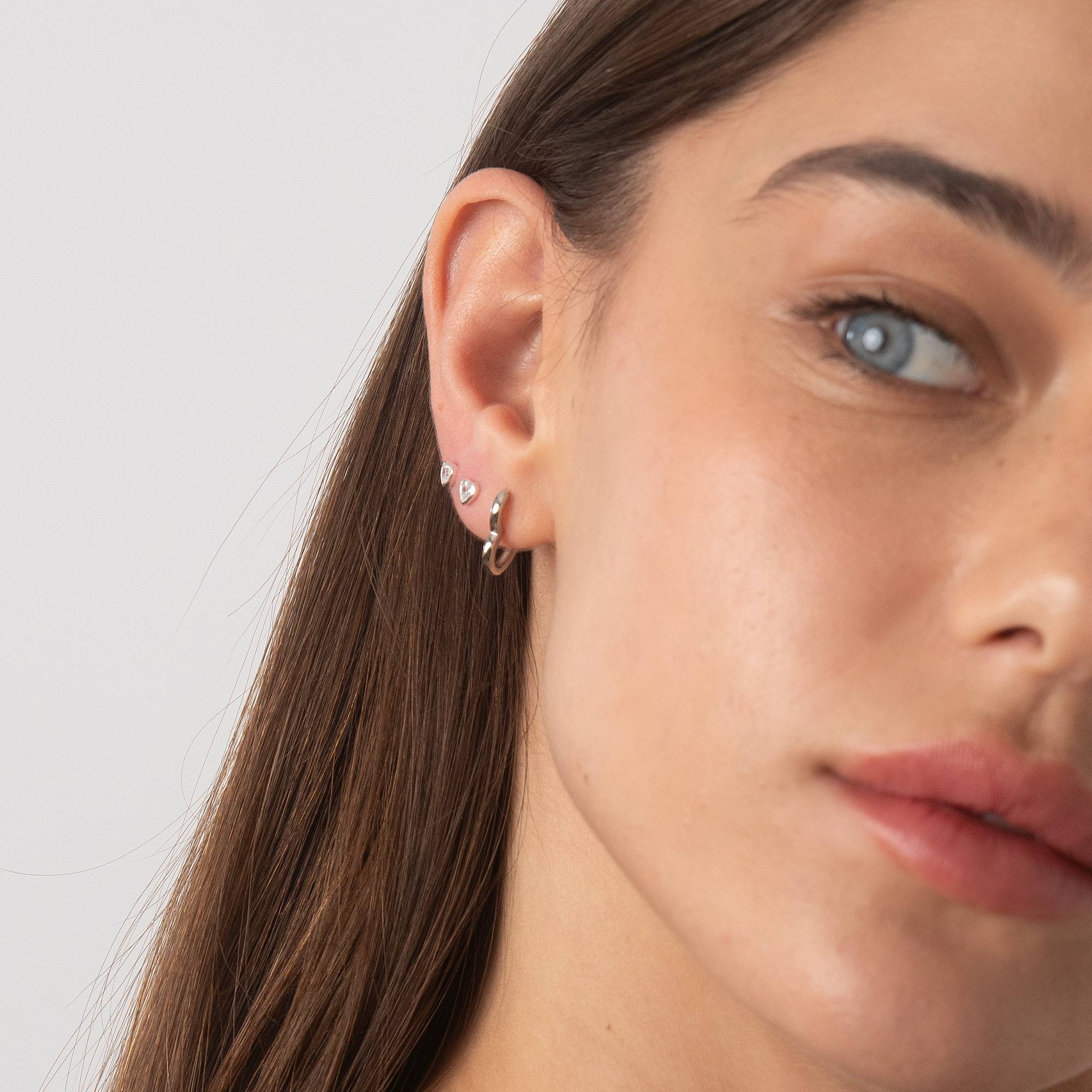 Charli Heart Earrings in Sterling Silver - Image 6