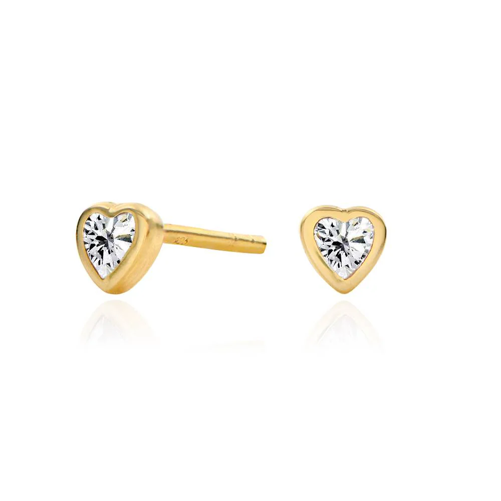 Charli Heart Earrings in 18K Gold Vermeil
