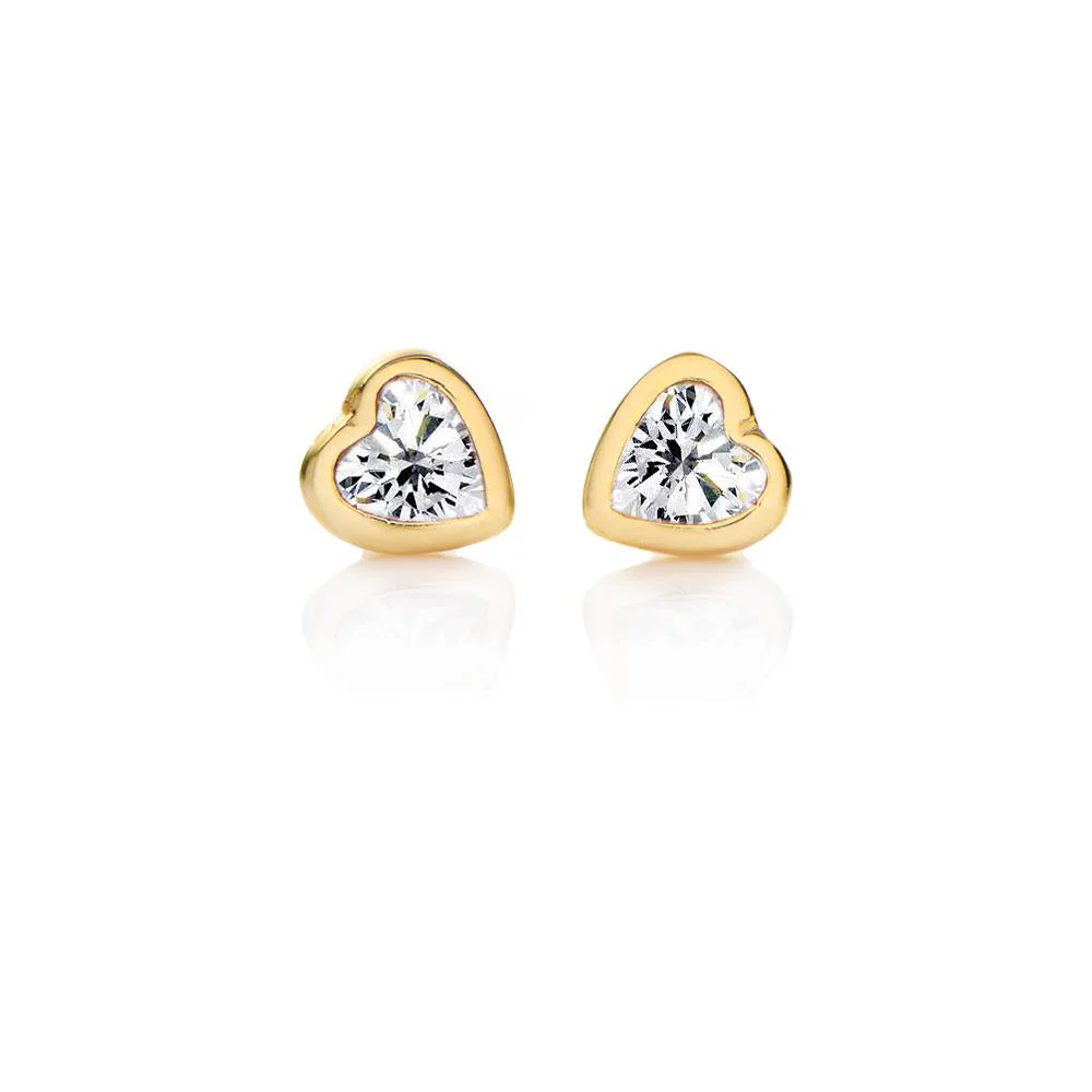 Charli Heart Earrings in 18K Gold Vermeil - Image 3