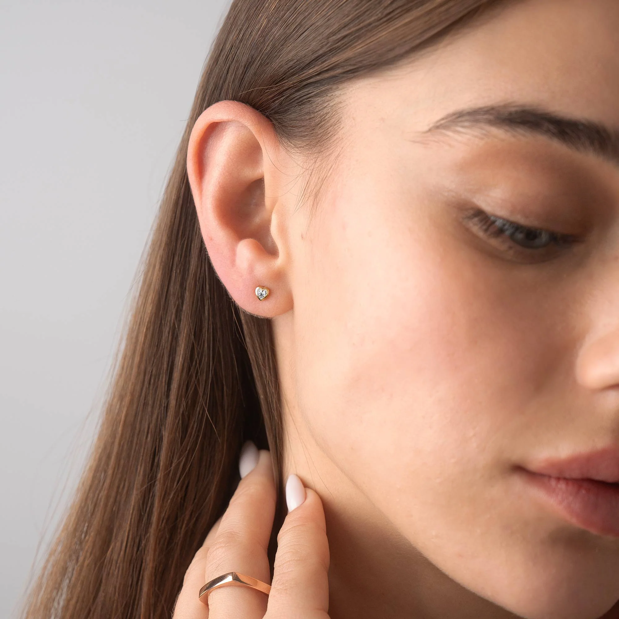 Charli Heart Earrings in 18K Gold Vermeil - Image 6