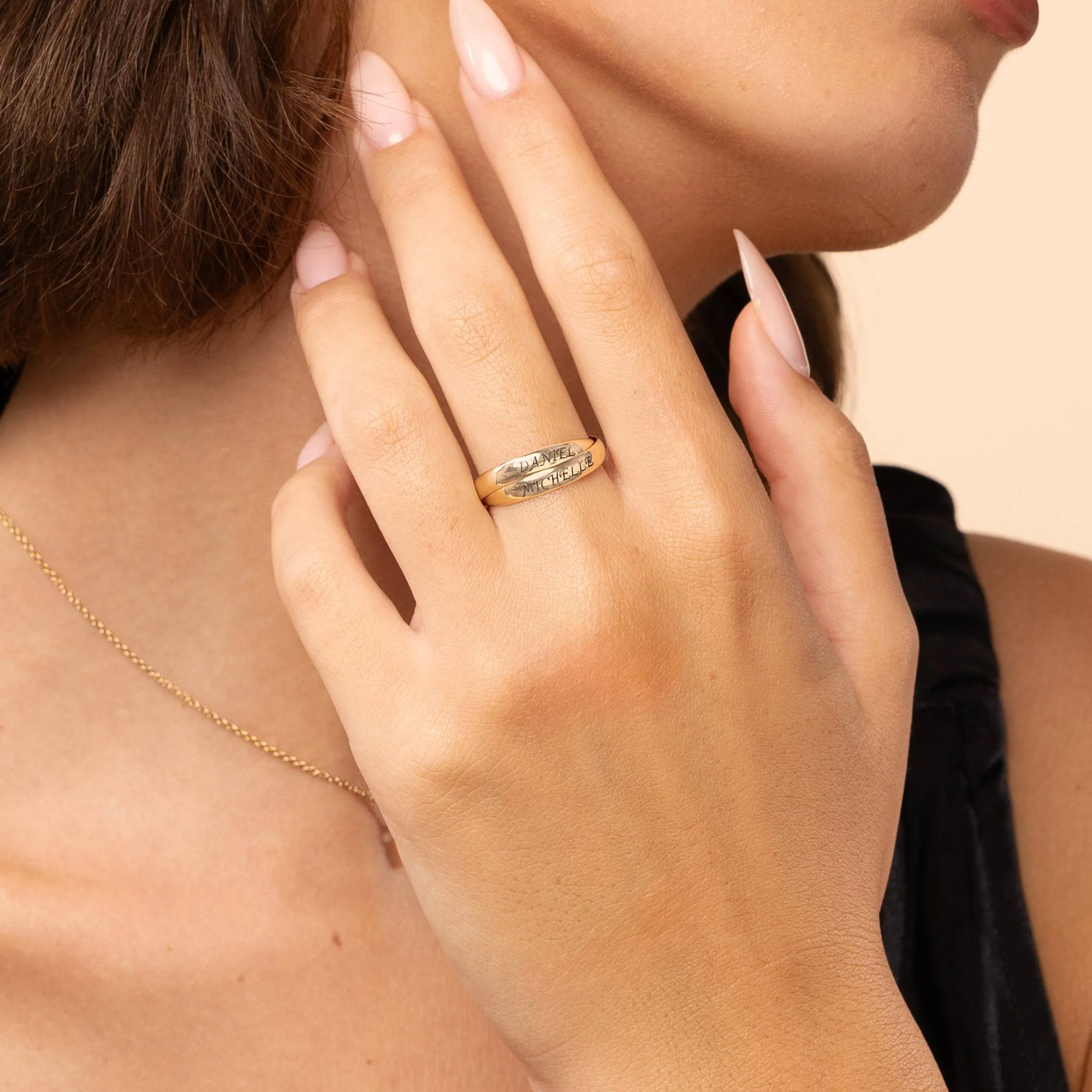 Charlize 2 Russian Ring in 10K Yellow Gold - Image 3