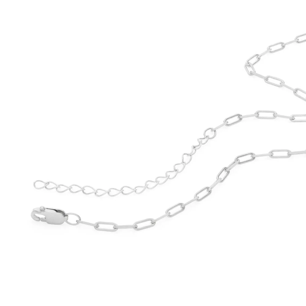 Gothic Initial Necklace in Sterling Silver - Image 3