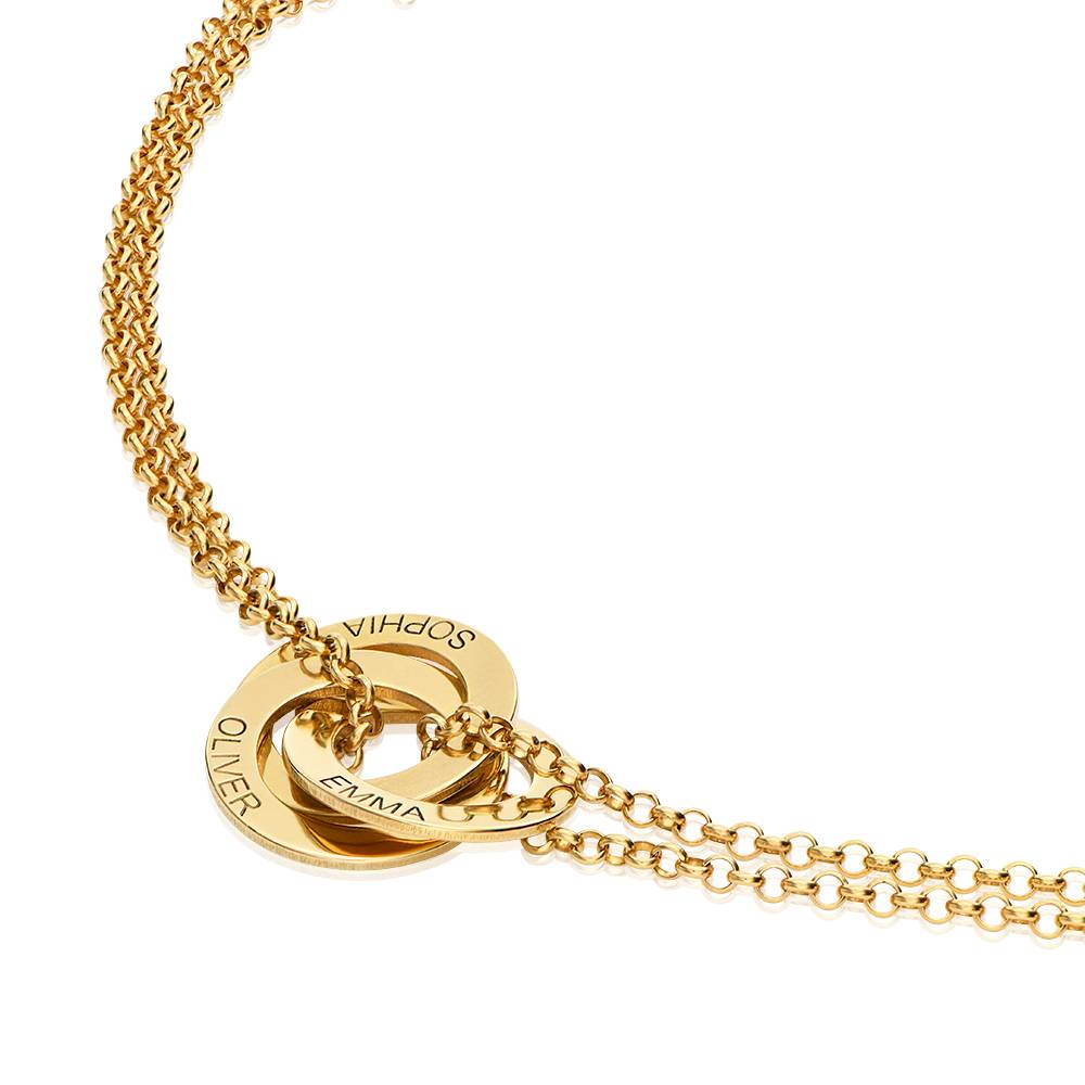 Lucy Russian Ring Bracelet in 18K Gold Plating - Image 3
