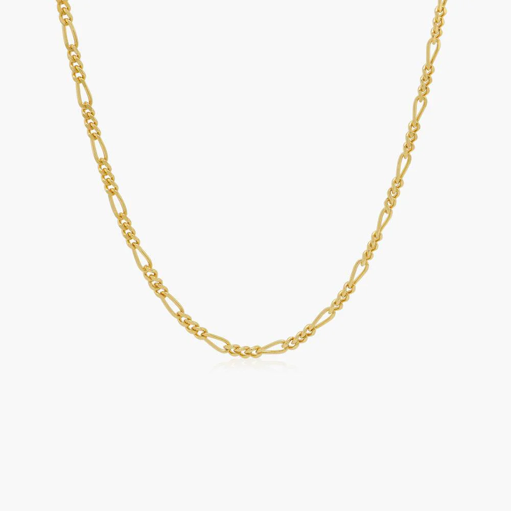 Figaro Chain in 18K Gold Vermeil