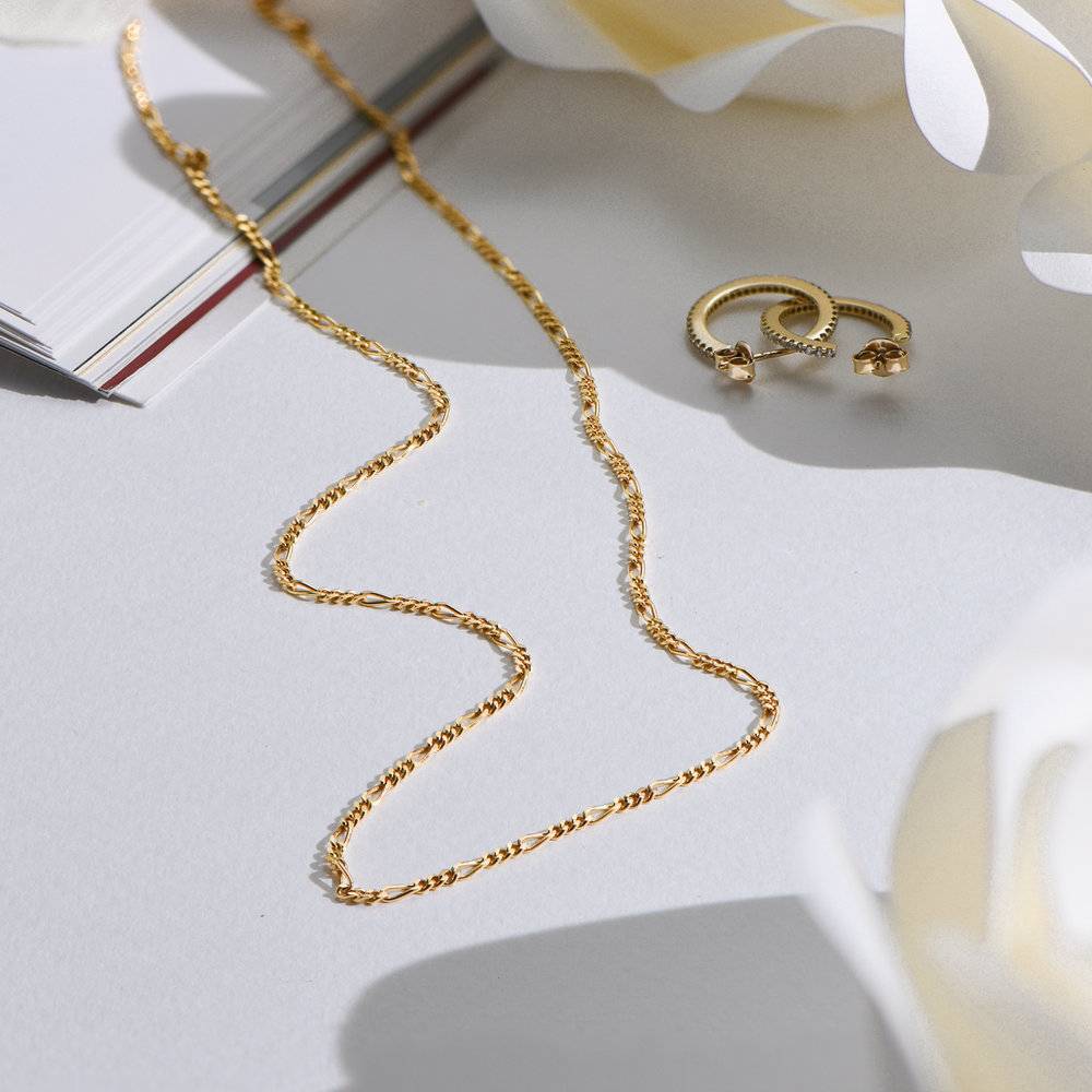 Figaro Chain in 18K Gold Vermeil - Image 2