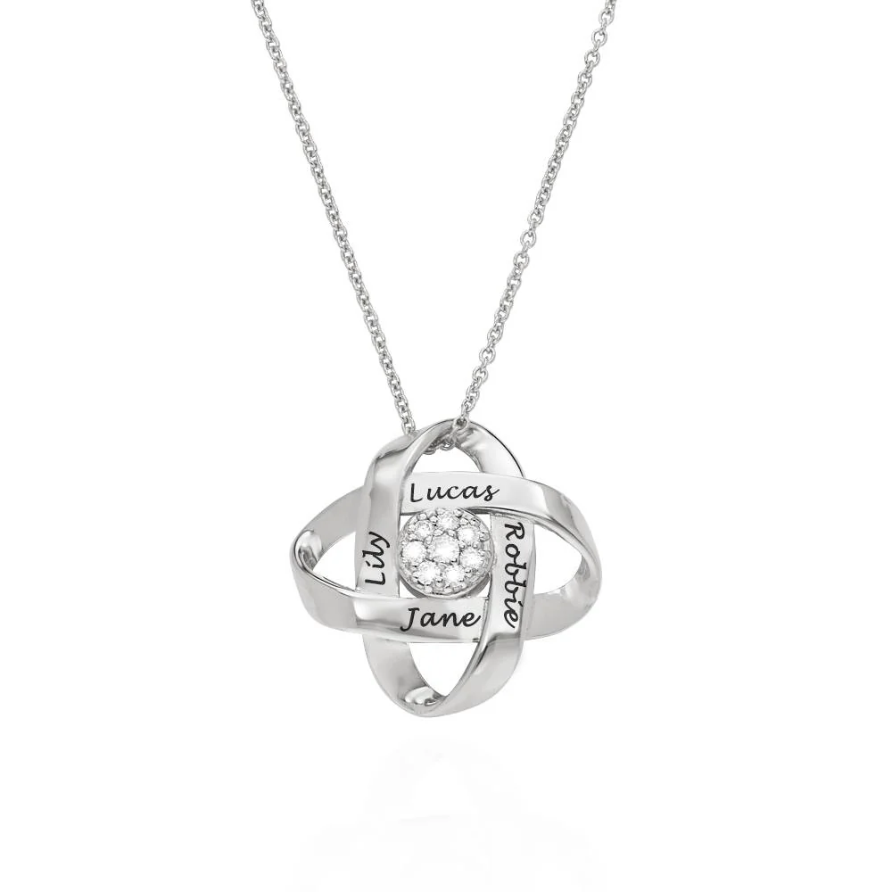 Galaxy Necklace with 0.19CT Diamonds in Sterling Silver