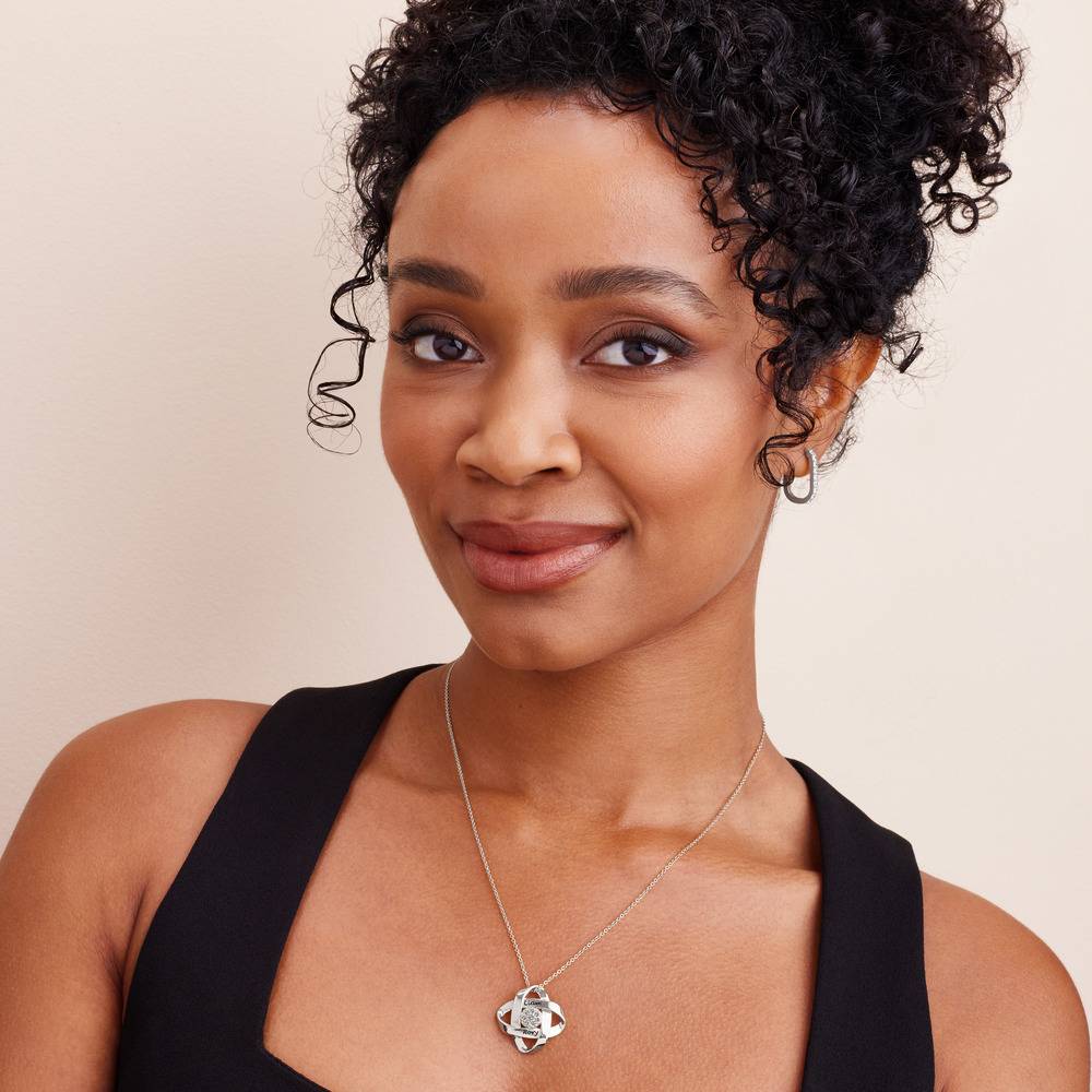 Galaxy Necklace with 0.19CT Diamonds in Sterling Silver - Image 2