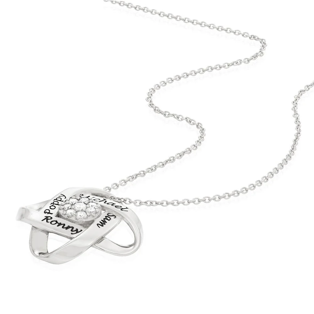 Galaxy Necklace with 0.19CT Diamonds in Sterling Silver - Image 3
