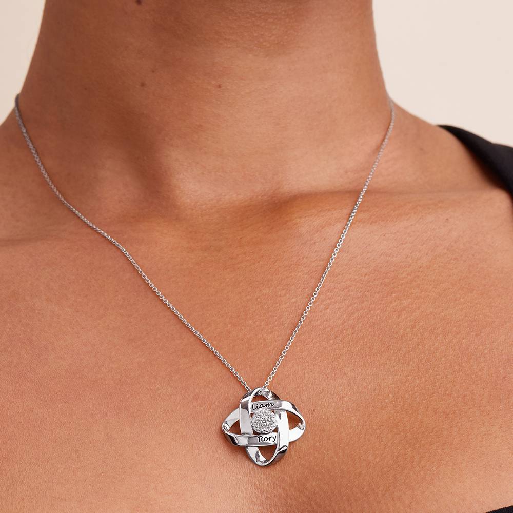 Galaxy Necklace with 0.19CT Diamonds in Sterling Silver - Image 4