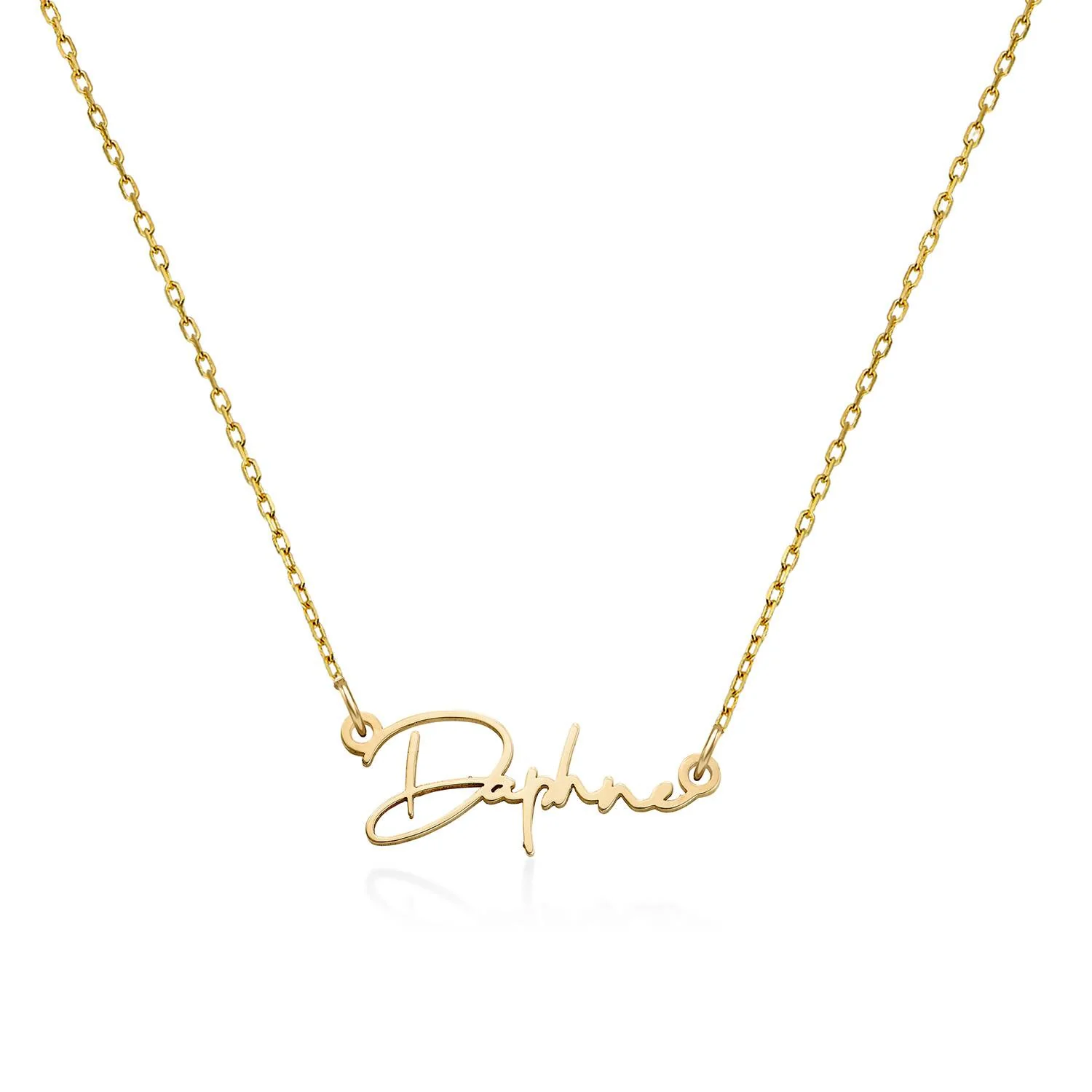 Paris Name Necklace in 14k Yellow Gold