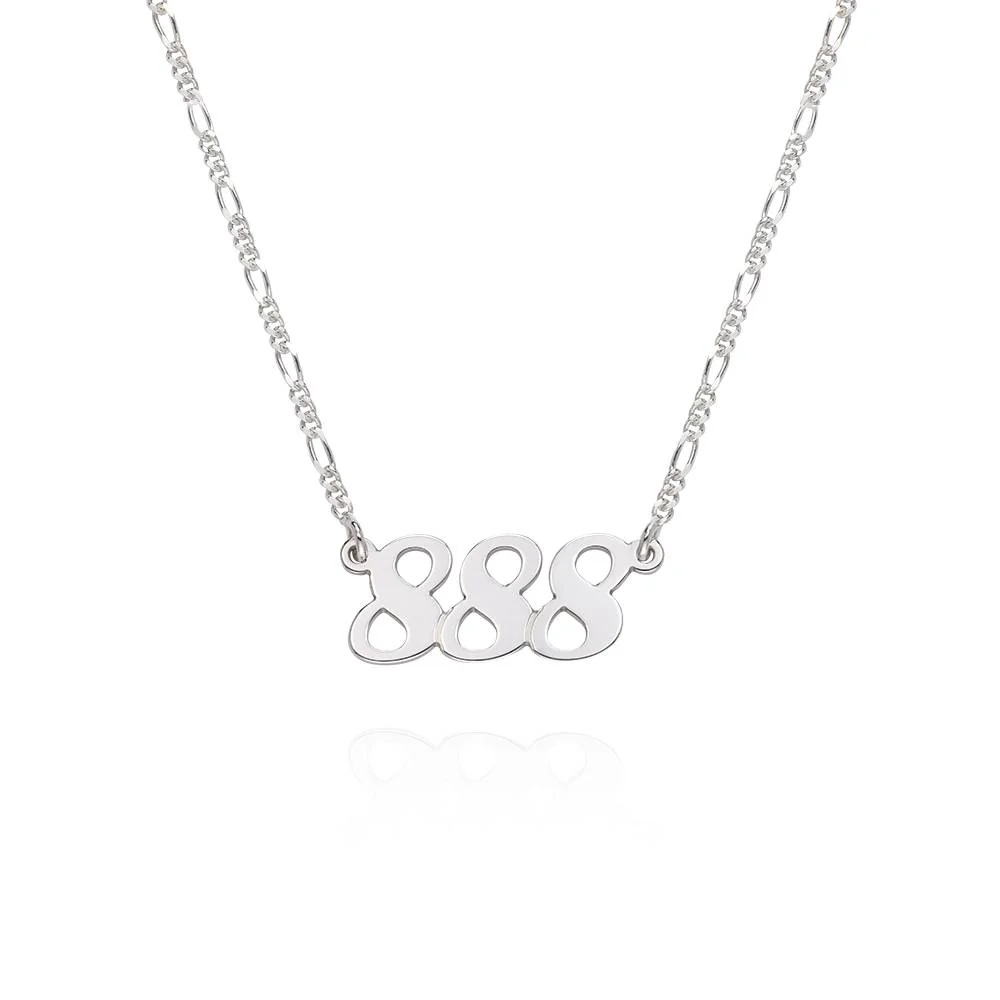 Angel Number Necklace in Sterling Silver - Image 6
