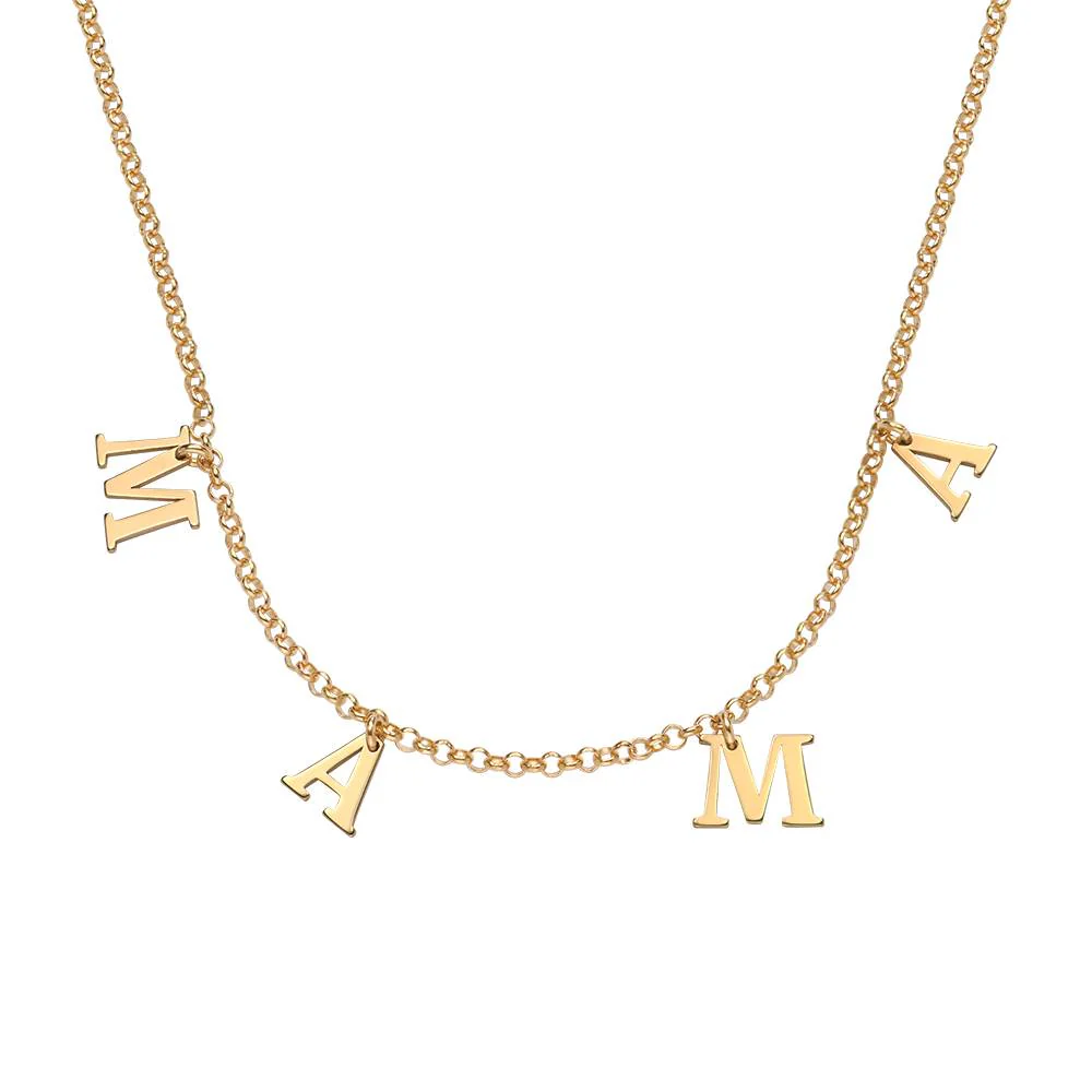 Mama Necklace in 18K Gold Plating