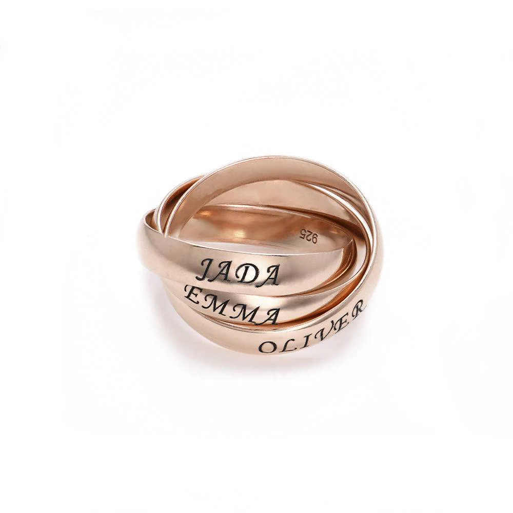 Charlize Russian Ring in 18K Rose Gold Vermeil
