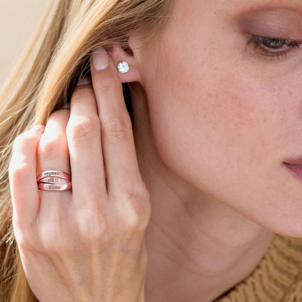 Charlize Russian Ring in 18K Rose Gold Vermeil - Image 2