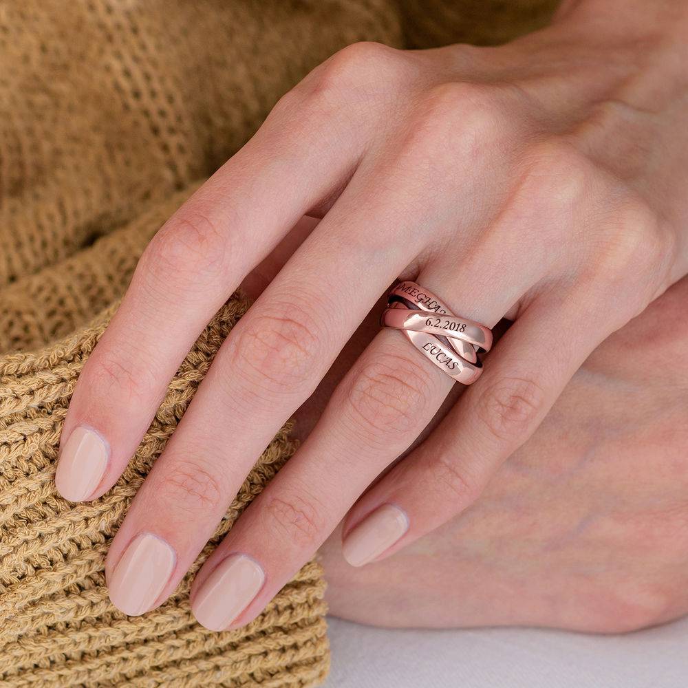 Charlize Russian Ring in 18K Rose Gold Vermeil - Image 3