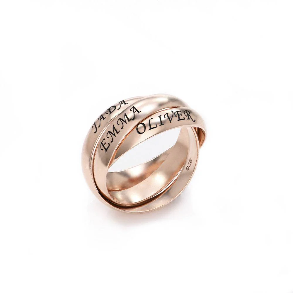 Charlize Russian Ring in 18K Rose Gold Vermeil - Image 4