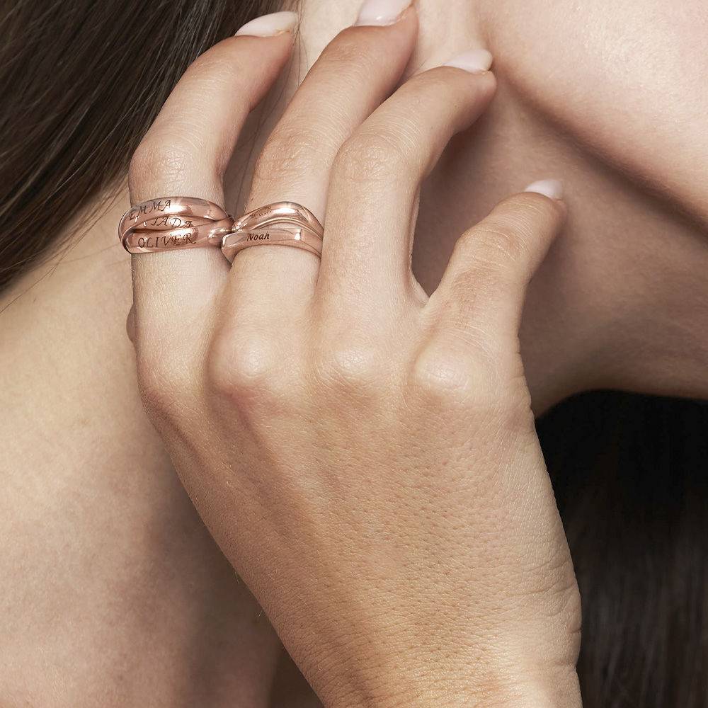 Charlize Russian Ring in 18K Rose Gold Vermeil - Image 5