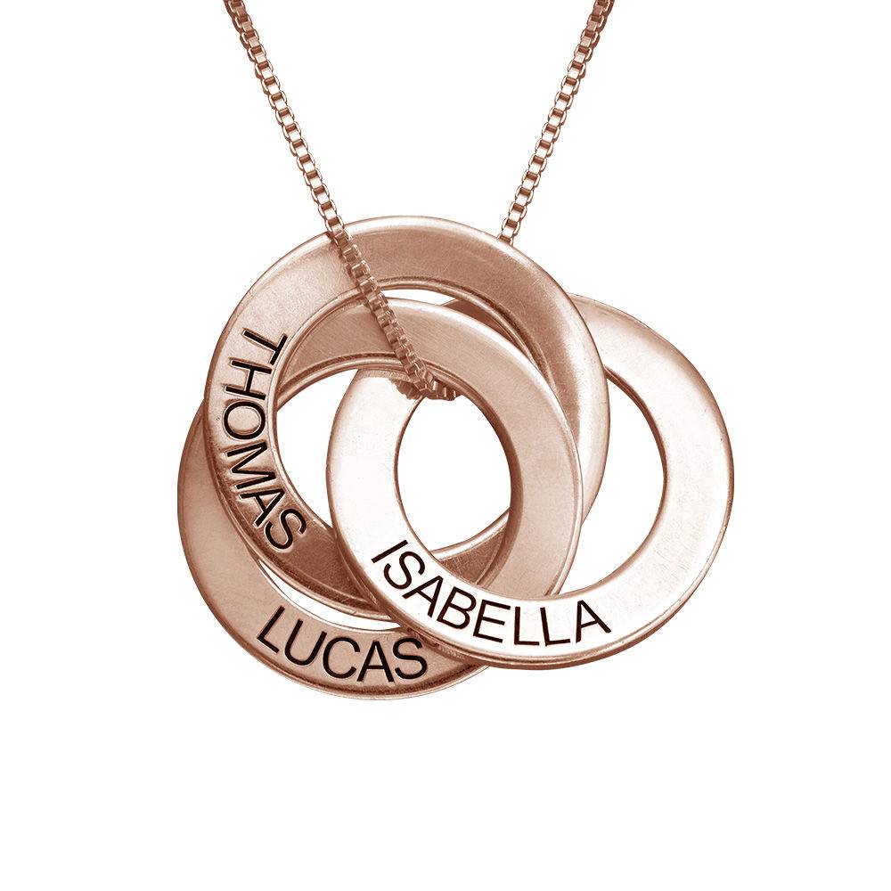 Russian Ring Necklace in 18K Rose Gold Vermeil