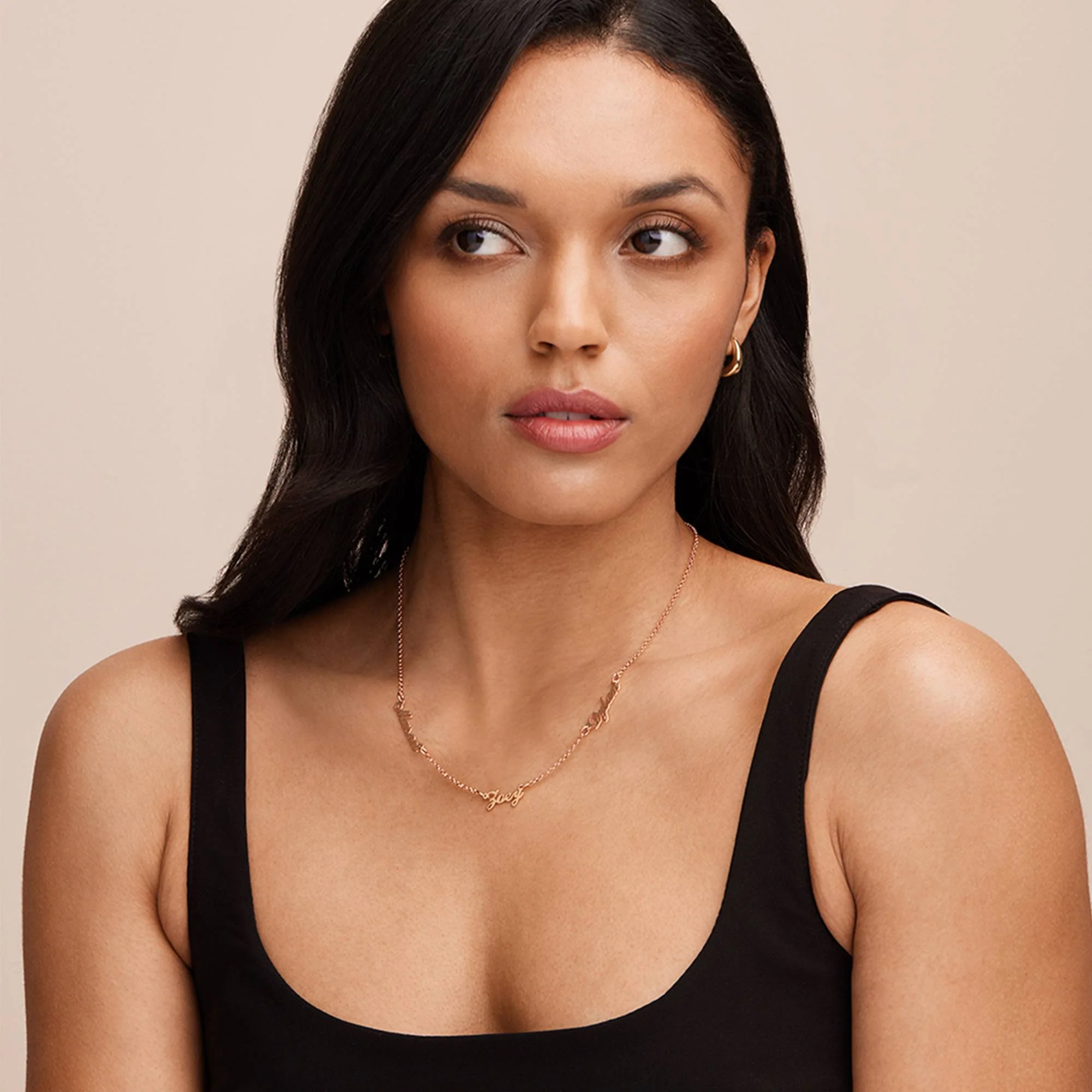 Heritage Multiple Name Necklace in 18K Rose Gold Vermeil - Image 2