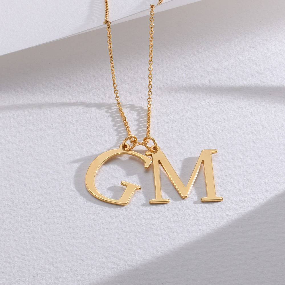 Initials Necklace in 18K Gold Plating - Image 2
