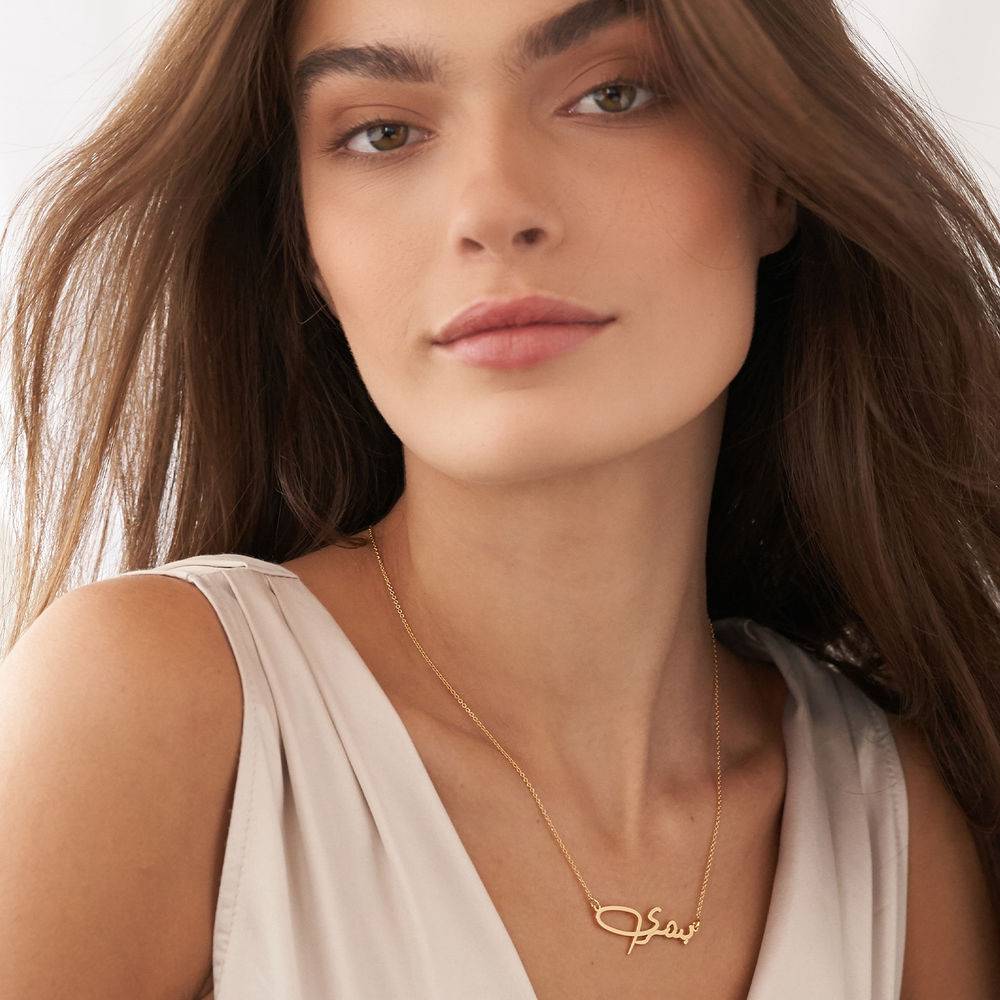 Custom Arabic Name Necklace in 10K Gold - Image 3