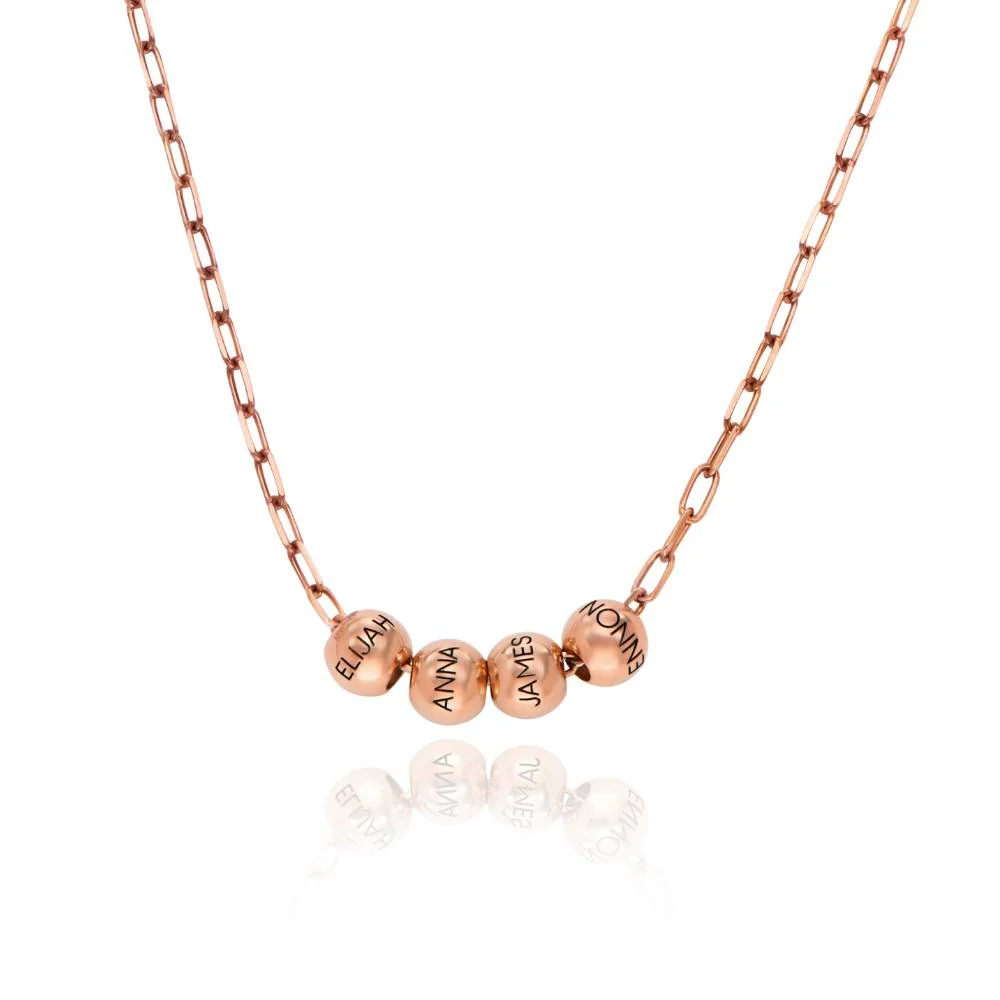 What Goes Around Necklace in 18k Rose Gold Plating