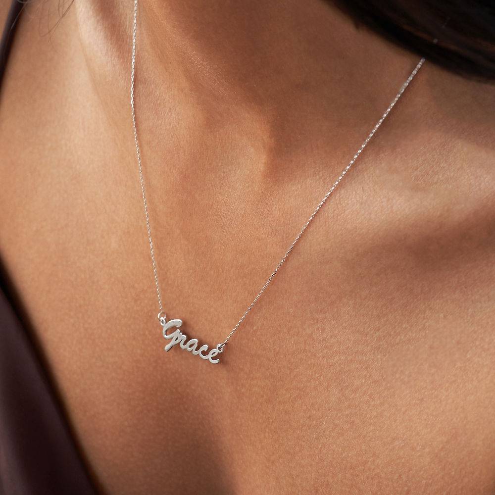 Name Necklace in 10K White Gold - Image 3
