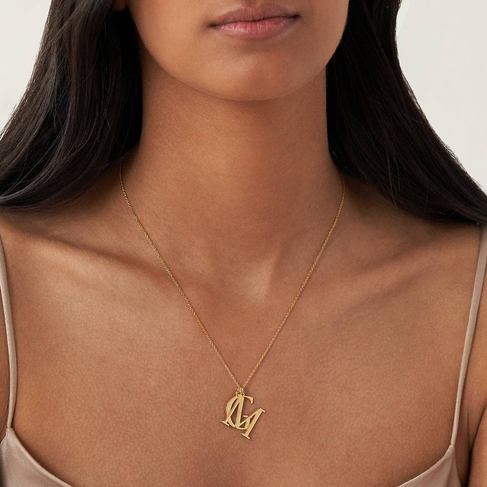 Initials Necklace in 18K Gold Vermeil - Image 3