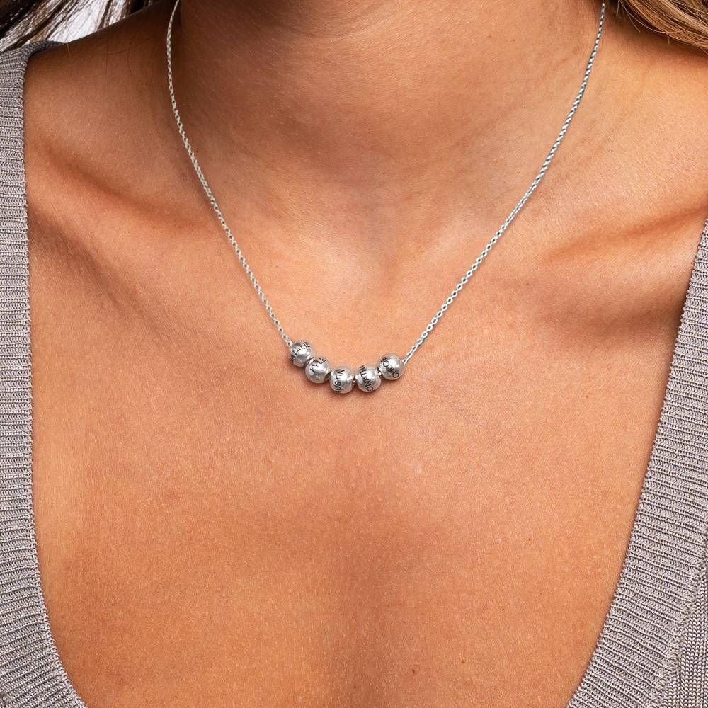 The Balance Bead Necklace in Sterling Silver - Image 2