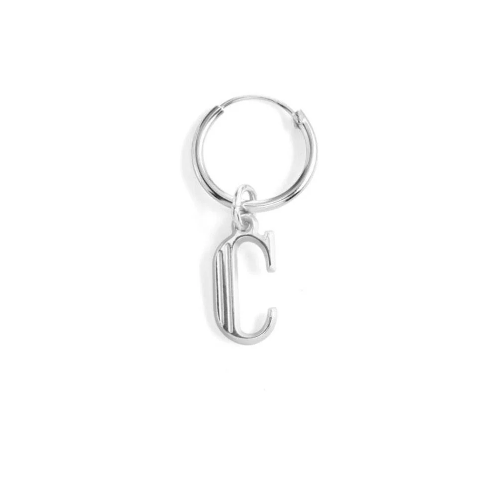 Down the Aisle - Pearl & Initial Earrings in Sterling Silver - Image 4