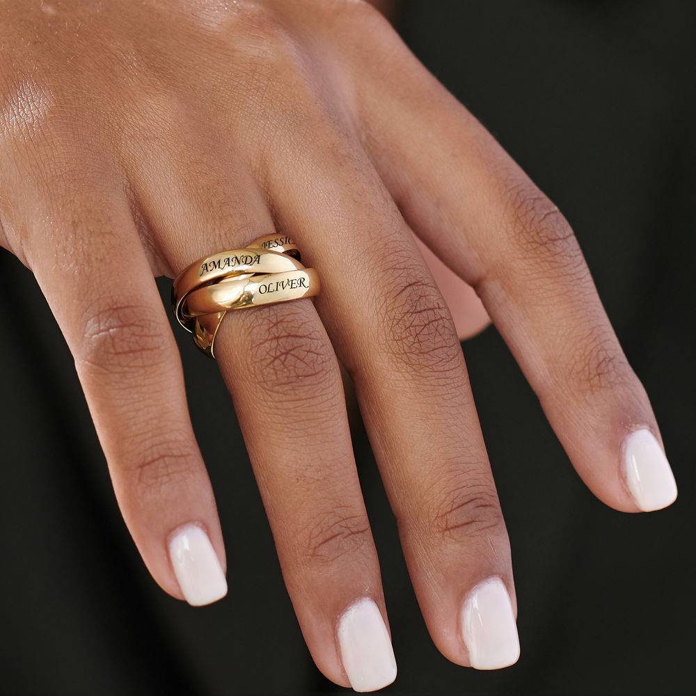 Charlize Russian Ring in Gold Vermeil - Image 2