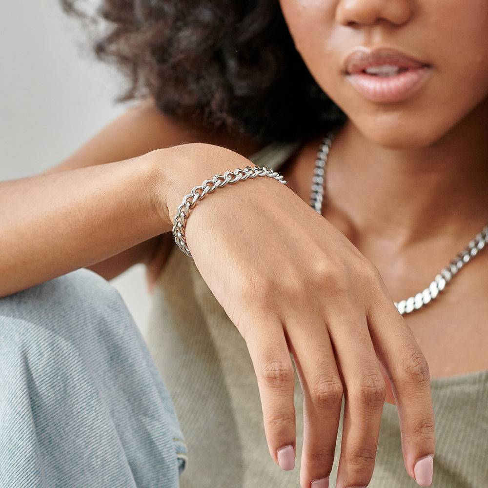Harper Cuban Link Bracelet in Stainless Steel - Image 3