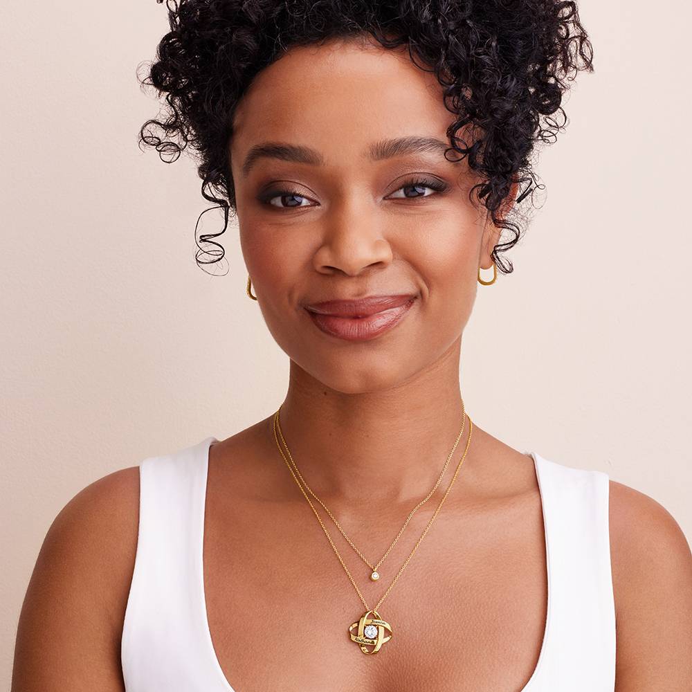 Galaxy Necklace with Cubic Zirconia in 18k Gold Vermeil