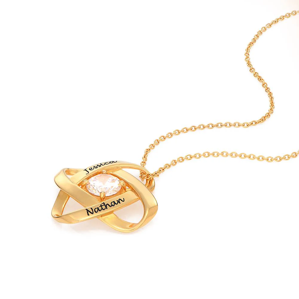 Galaxy Necklace with Cubic Zirconia in 18k Gold Vermeil - Image 4