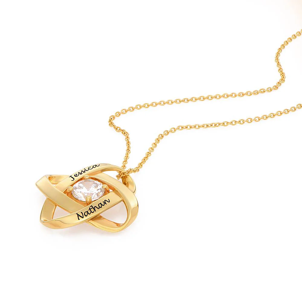 Galaxy Necklace with Cubic Zirconia in 18k Gold Plating - Anniversary Gift for Wife - Birthday Gift for Her - Unique Gift for Mom - Image 3