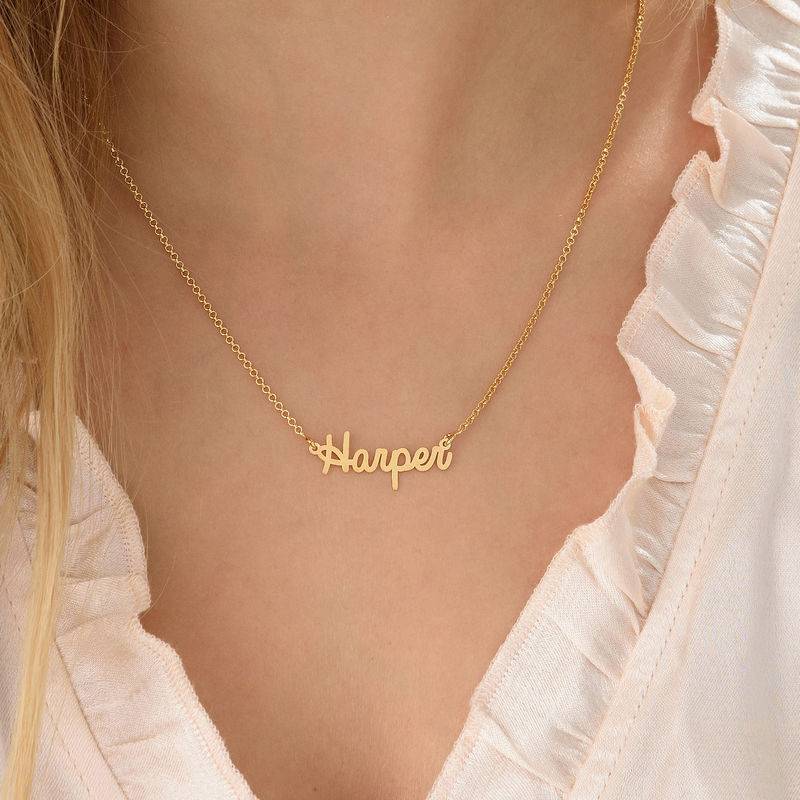 Personalized Cursive Name Necklace in 18k Gold Vermeil - Mini Design - Image 3