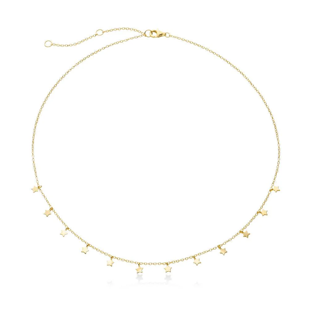 Star Choker Necklace in Gold Plating - Image 2