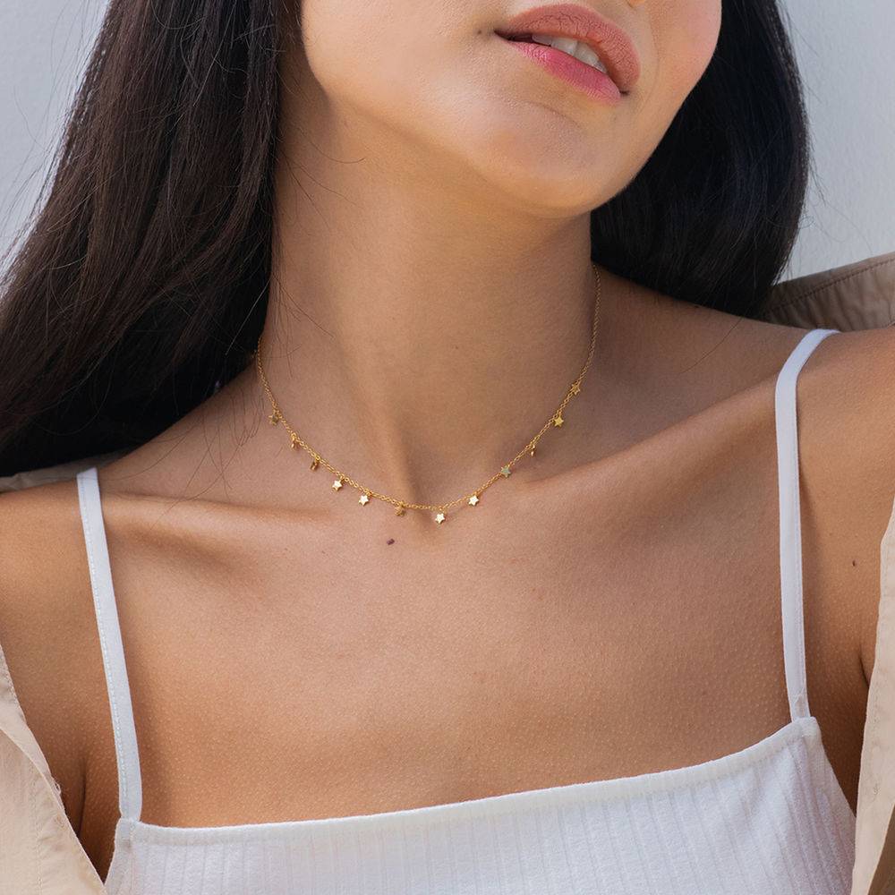 Star Choker Necklace in Gold Plating - Image 3