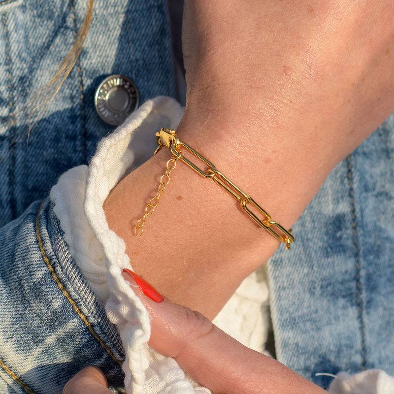 Chain Link Bracelet in 18K Gold Vermeil - Image 3