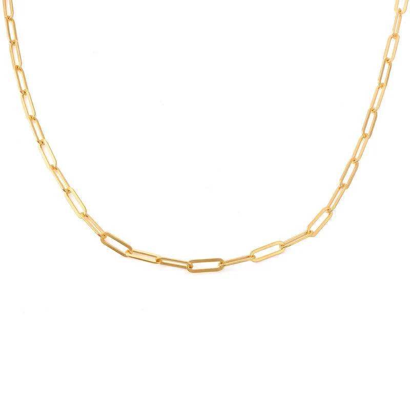 Chain Link Necklace in 18K Gold Vermeil
