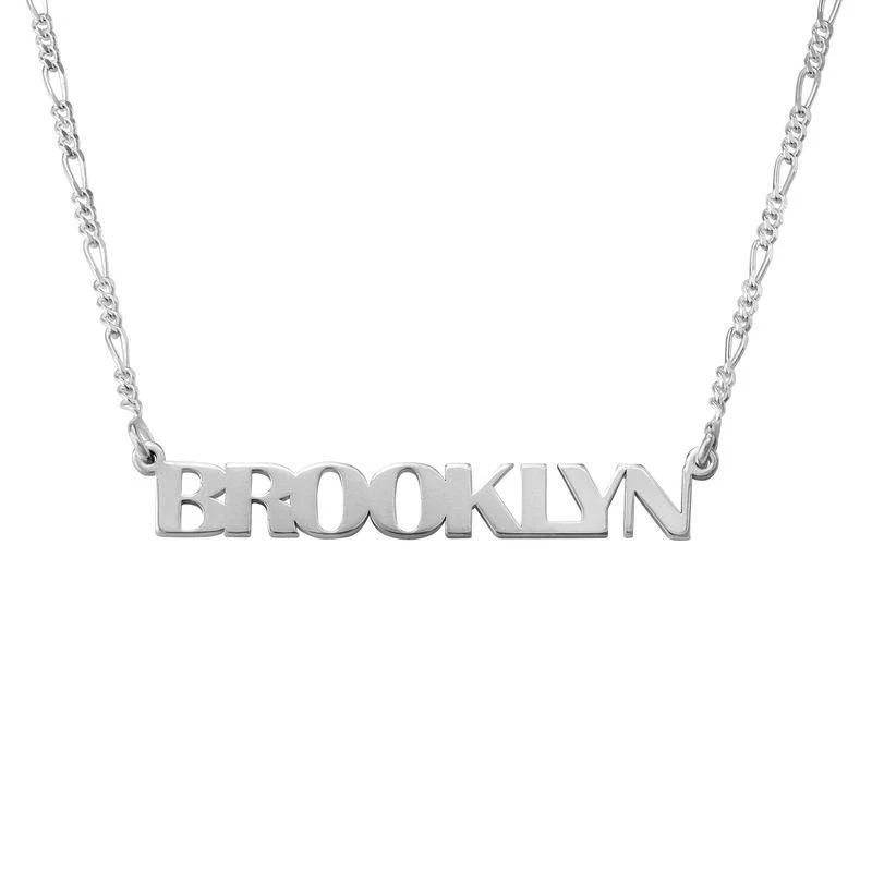 All Capital Name Necklace in Sterling Silver - Image 2