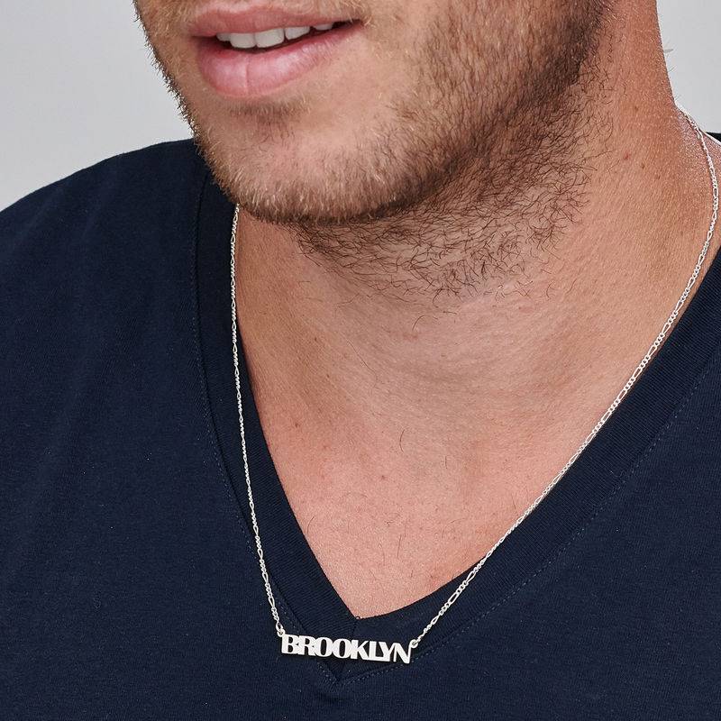 All Capital Name Necklace in Sterling Silver - Image 3